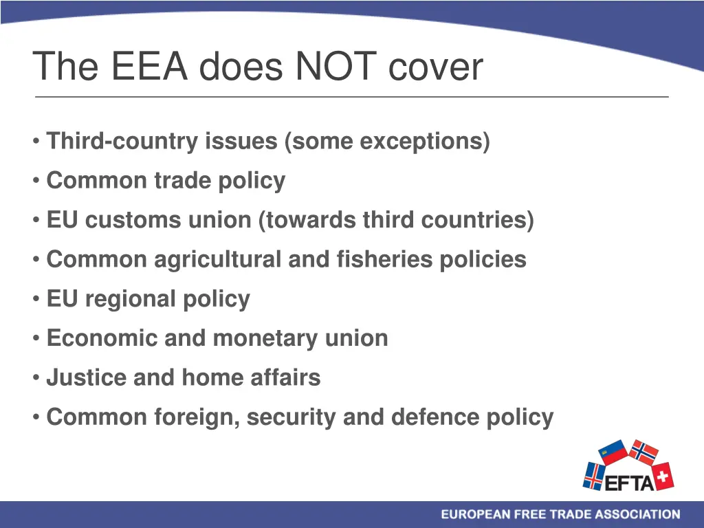 the eea does not cover