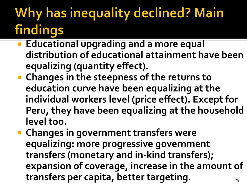 educational upgrading and a more equal