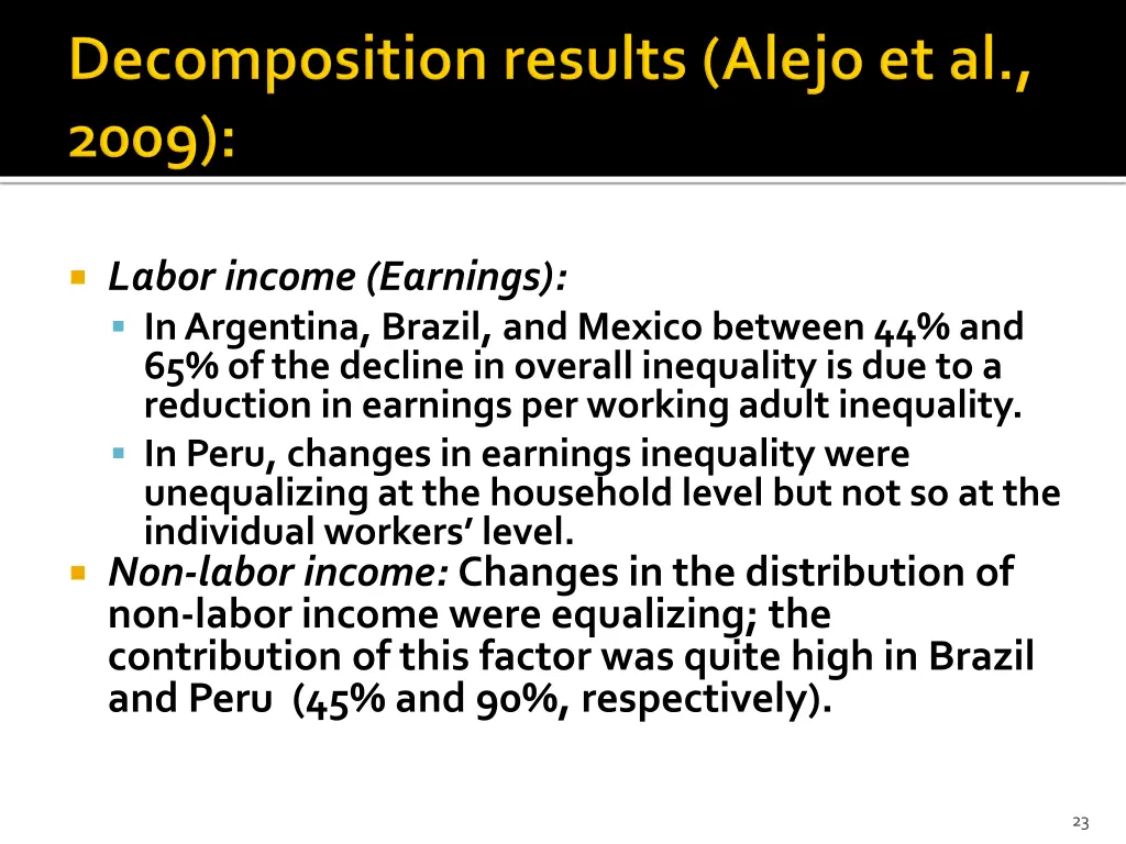 labor income earnings in argentina brazil