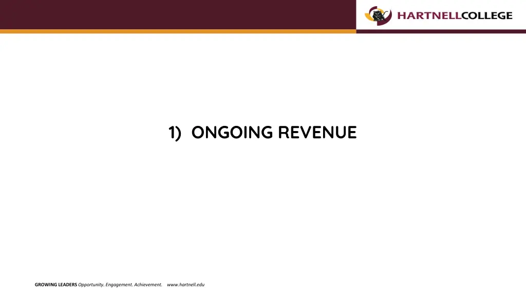 1 ongoing revenue