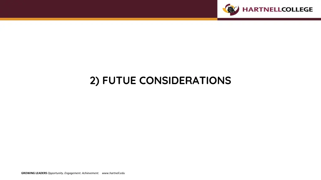 2 futue considerations