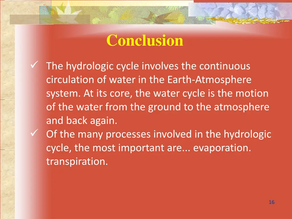 conclusion