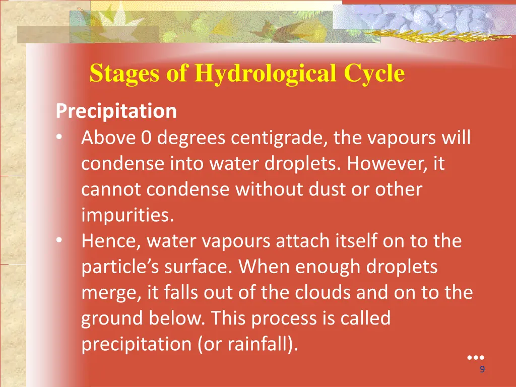 stages of hydrological cycle 3