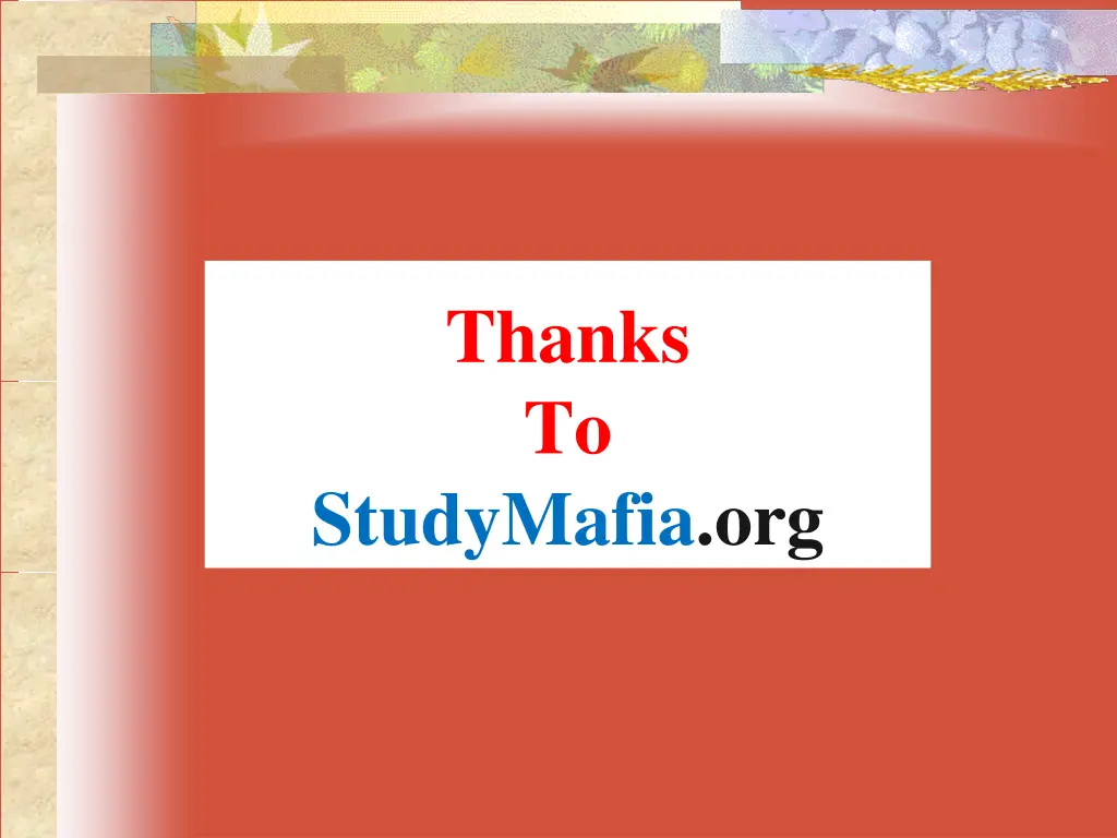 thanks to