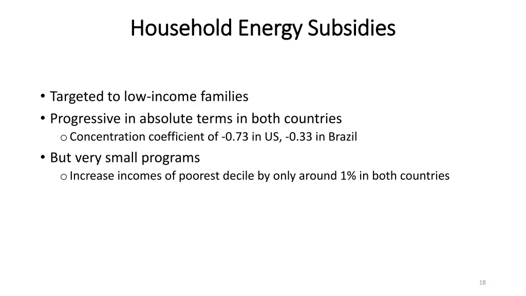 household energy subsidies household energy