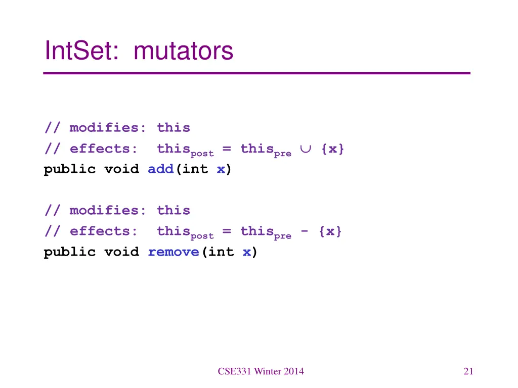 intset mutators