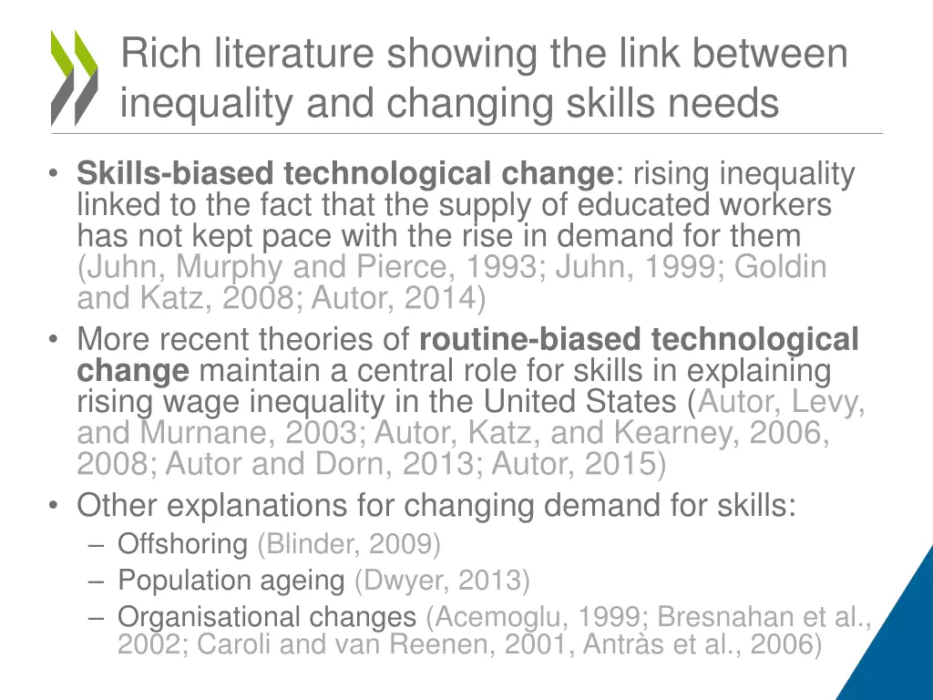 rich literature showing the link between