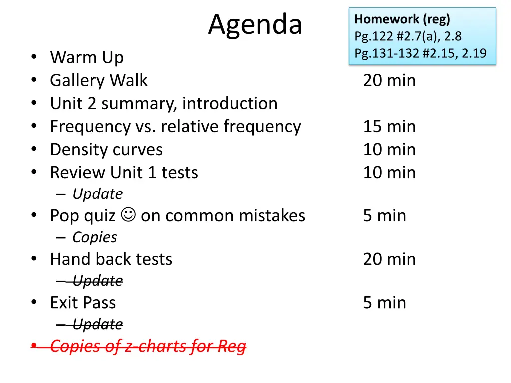agenda
