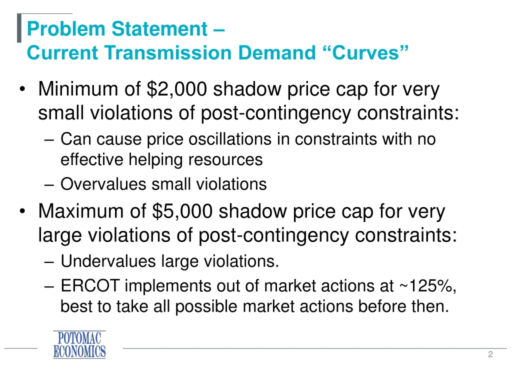 problem statement current transmission demand