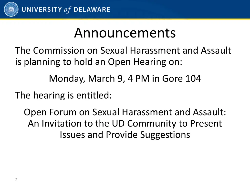 announcements 3