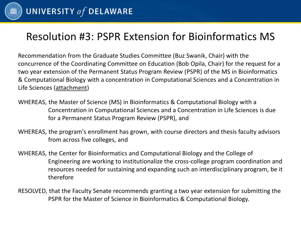 resolution 3 pspr extension for bioinformatics ms