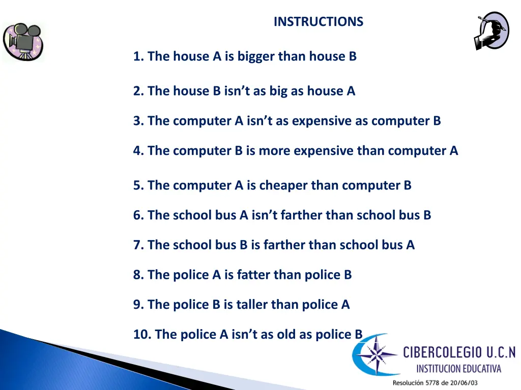 instructions