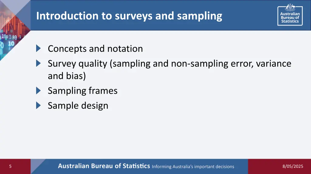 introduction to surveys and sampling