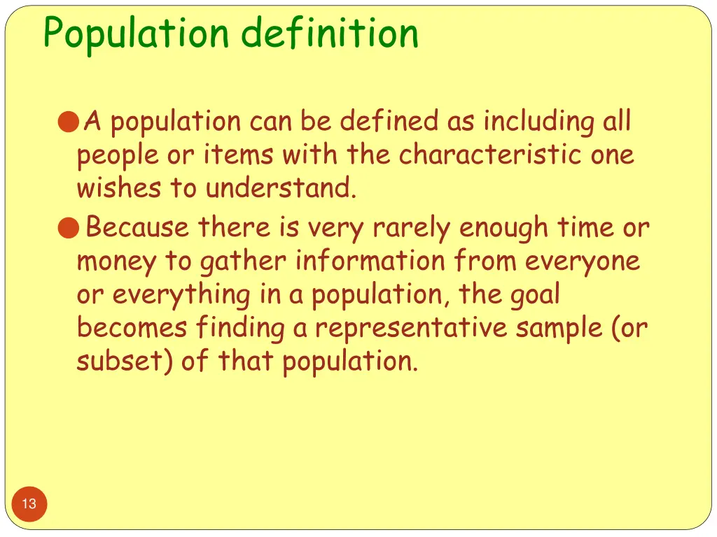 population definition