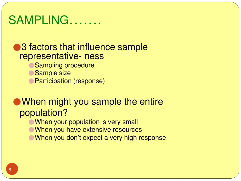 sampling 2