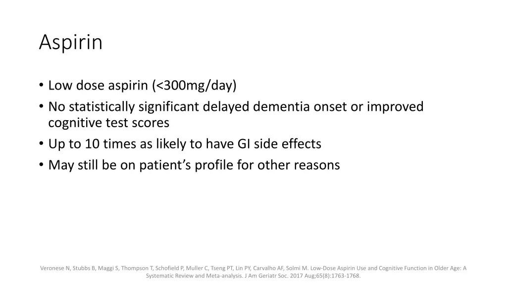 aspirin