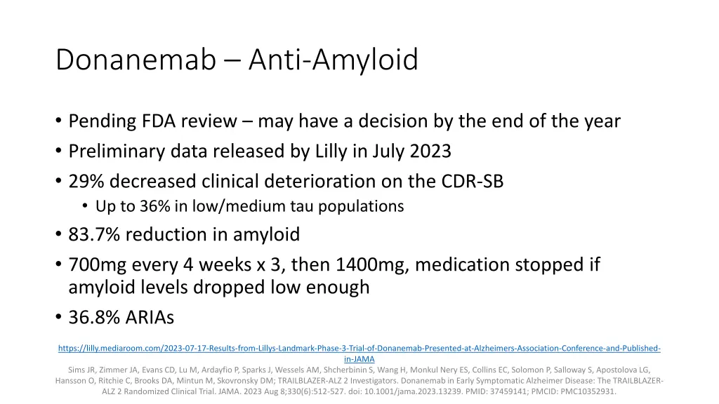 donanemab anti amyloid
