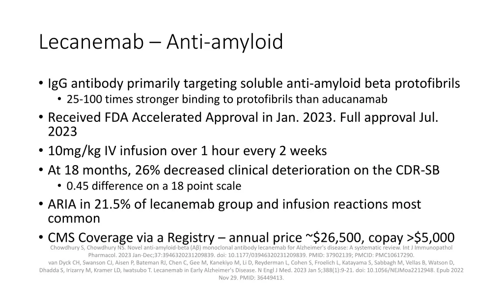 lecanemab anti amyloid