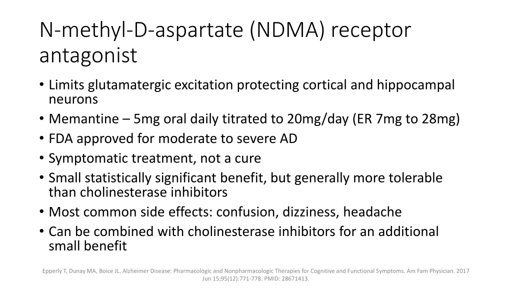 n methyl d aspartate ndma receptor antagonist