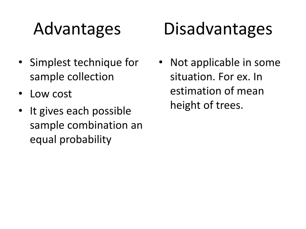 advantages disadvantages