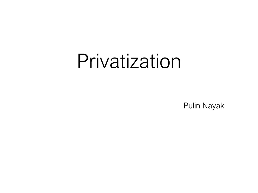 privatization