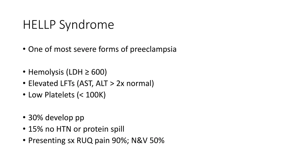 hellp syndrome