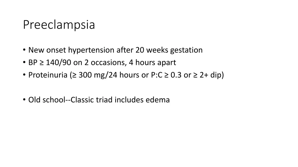 preeclampsia