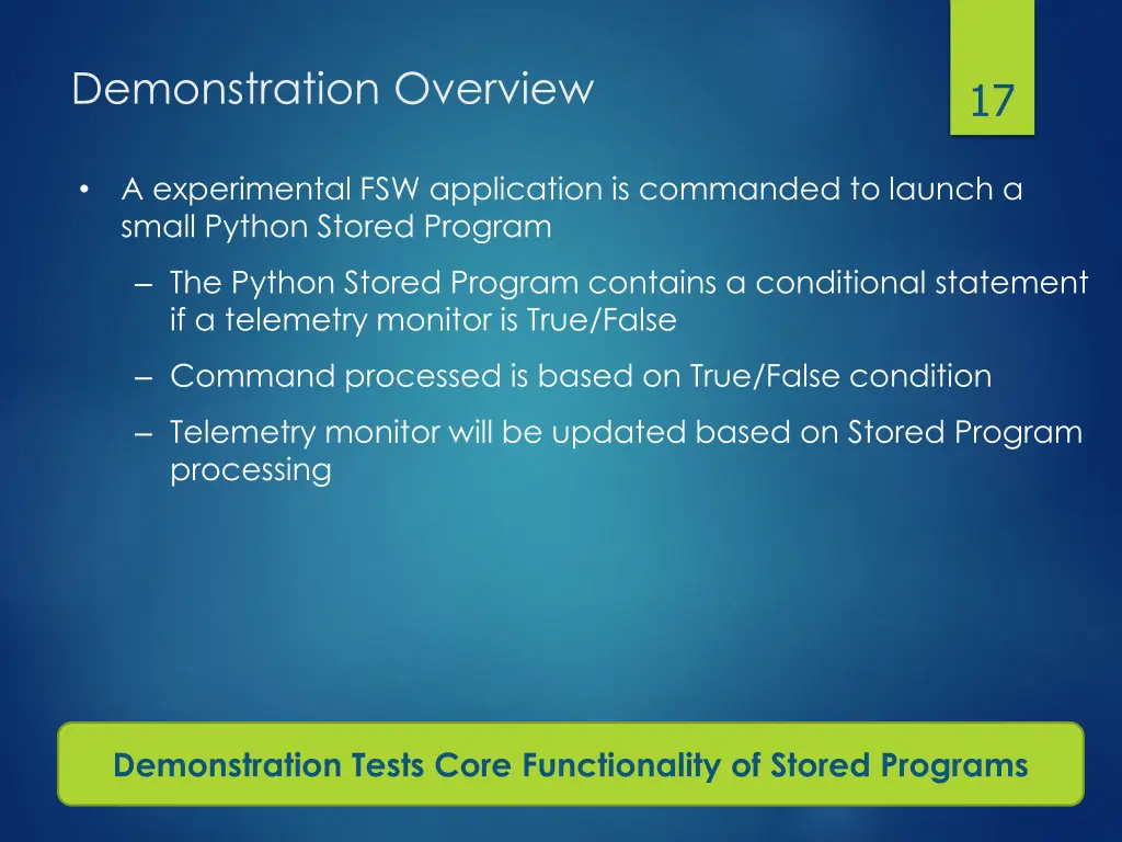 demonstration overview