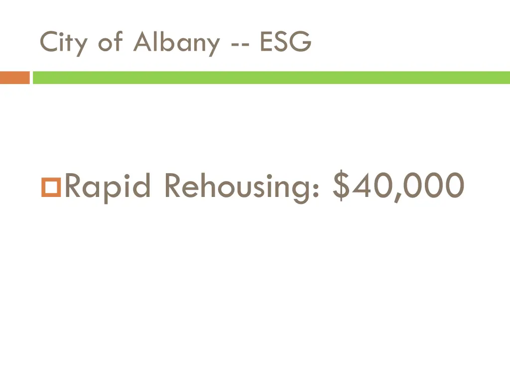 city of albany esg