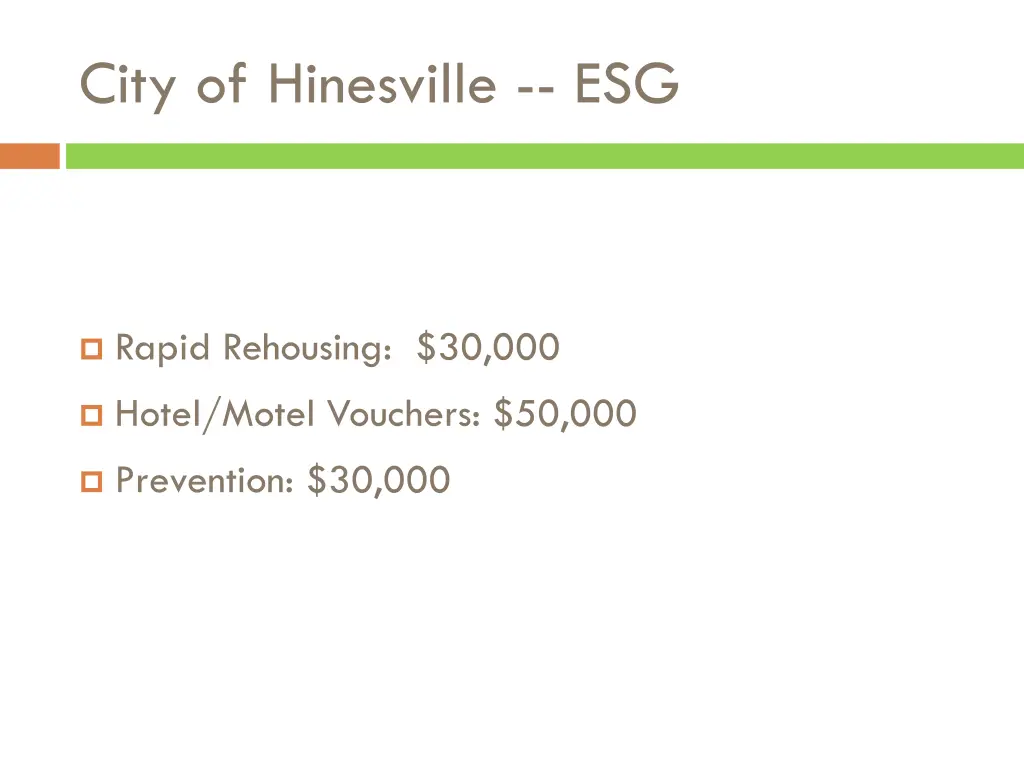 city of hinesville esg