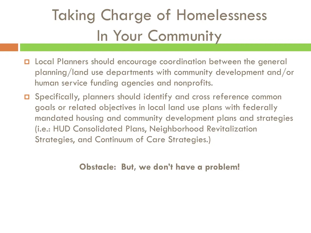 taking charge of homelessness in your community 1