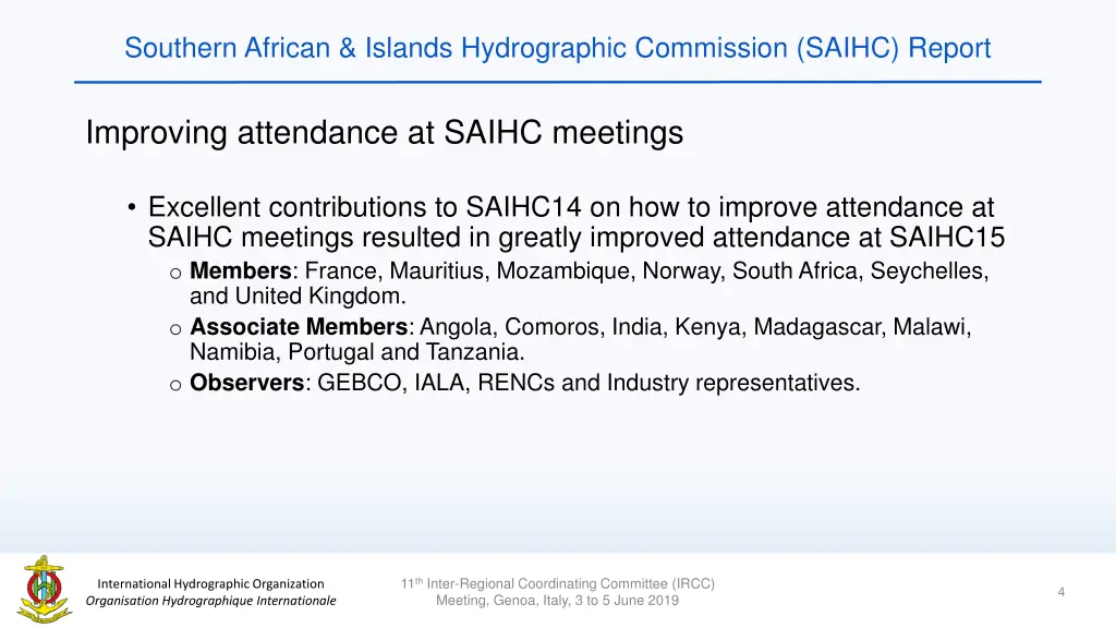 southern african islands hydrographic commission 3