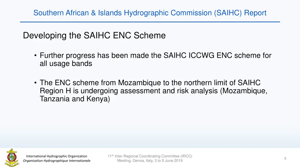 southern african islands hydrographic commission 5