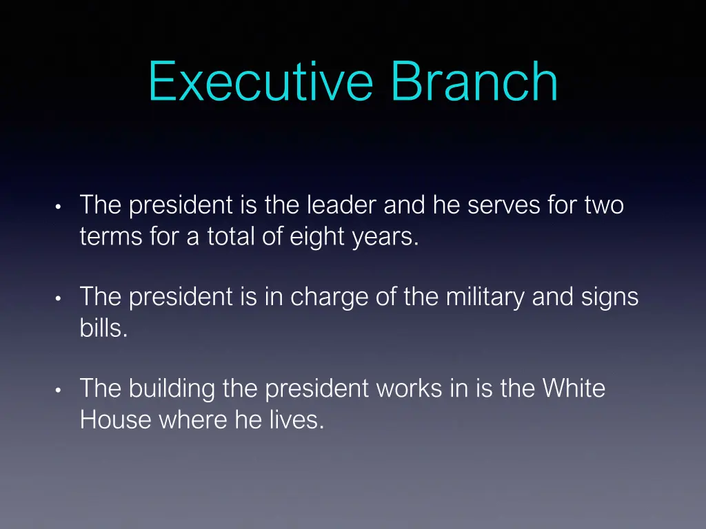 executive branch
