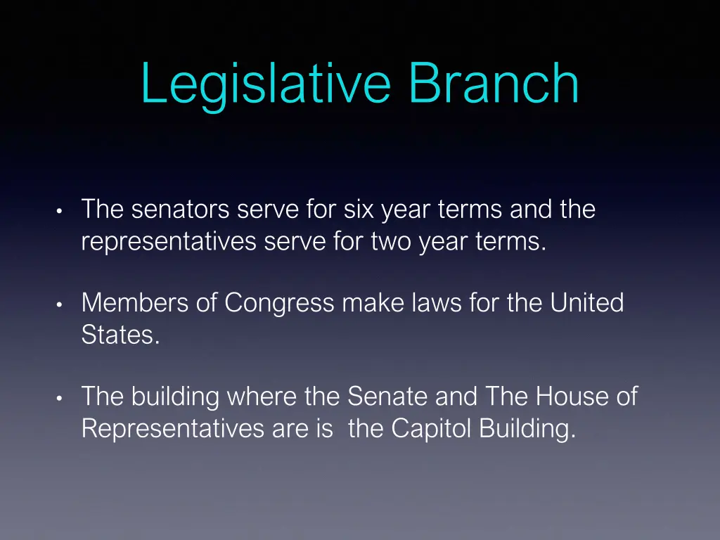 legislative branch