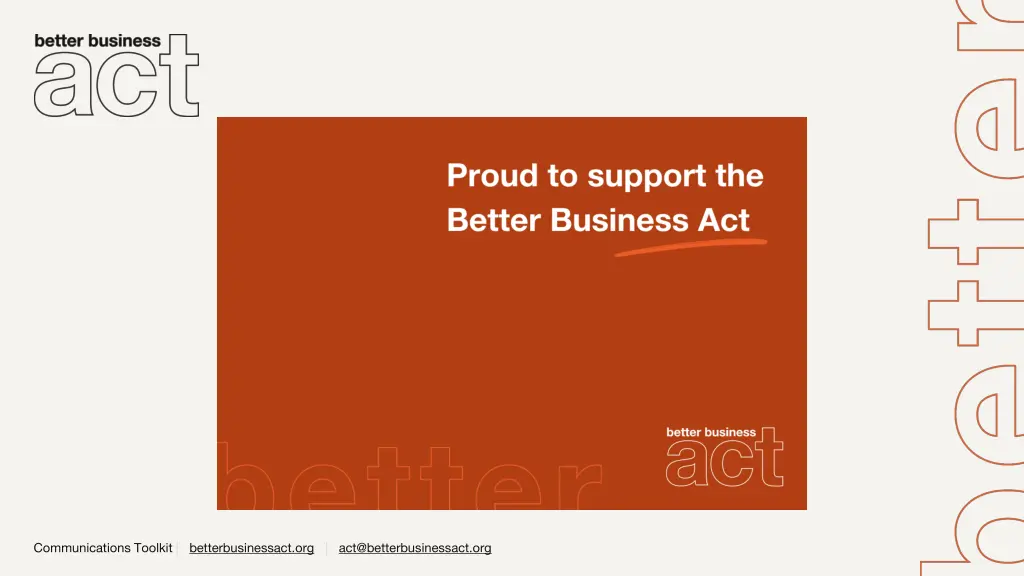 communications toolkit betterbusinessact