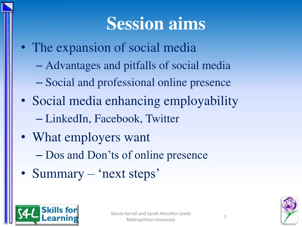 session aims