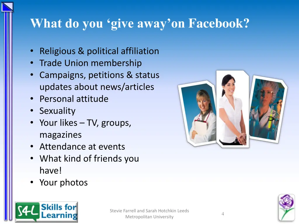 what do you give away on facebook