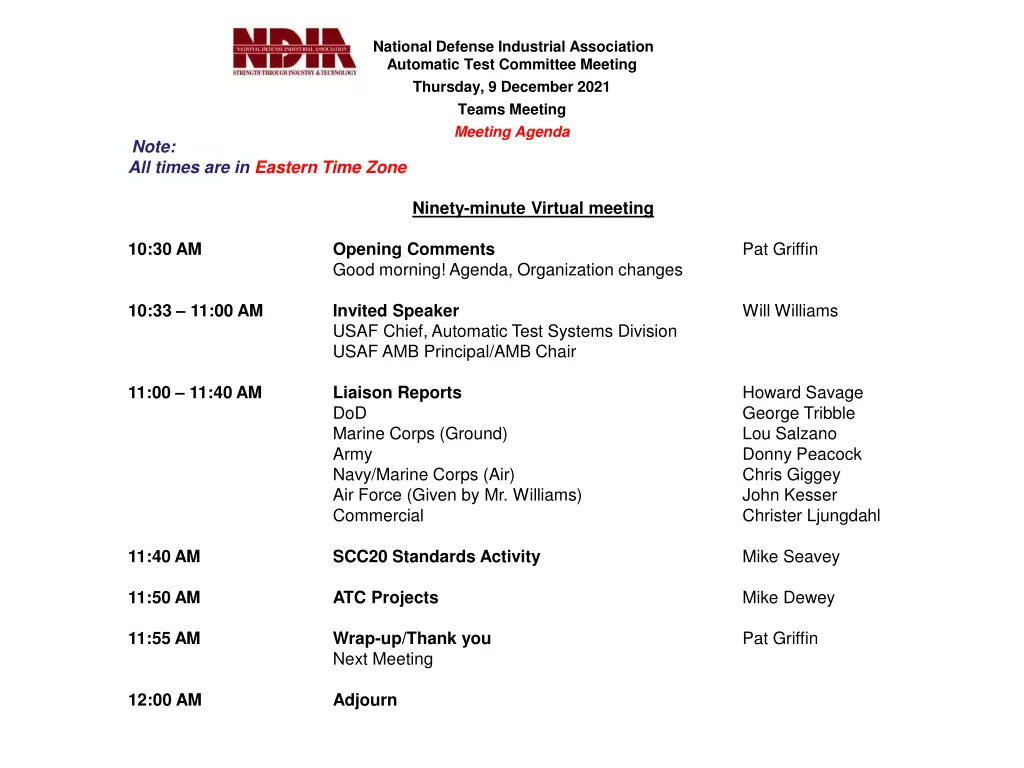 national defense industrial association automatic