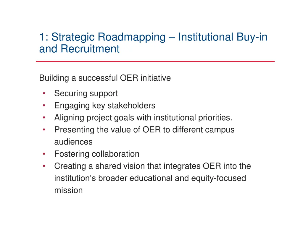 1 strategic roadmapping institutional