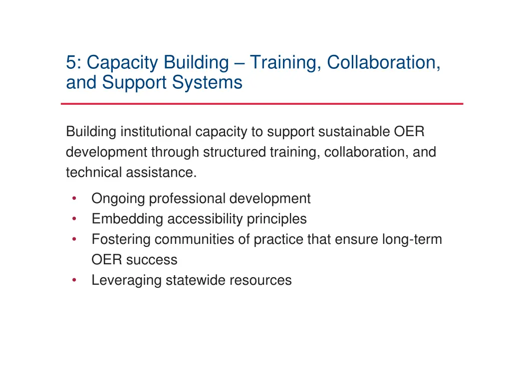 5 capacity building training collaboration