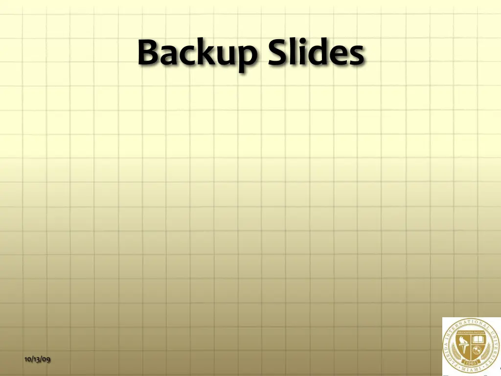 backup slides