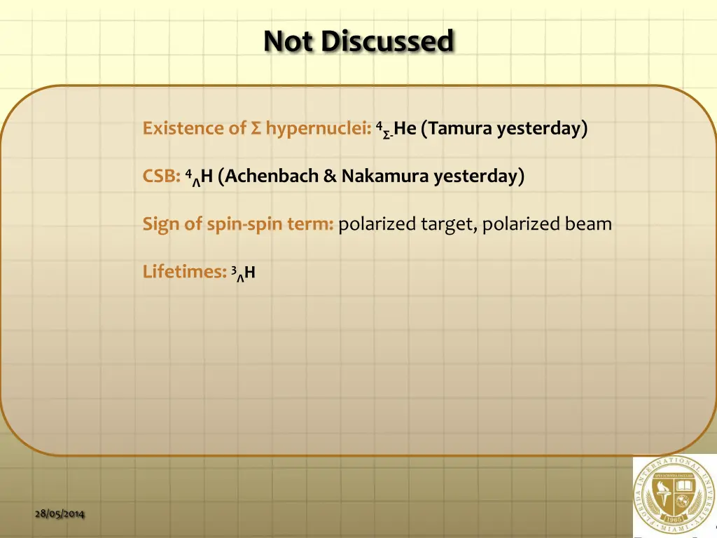 not discussed