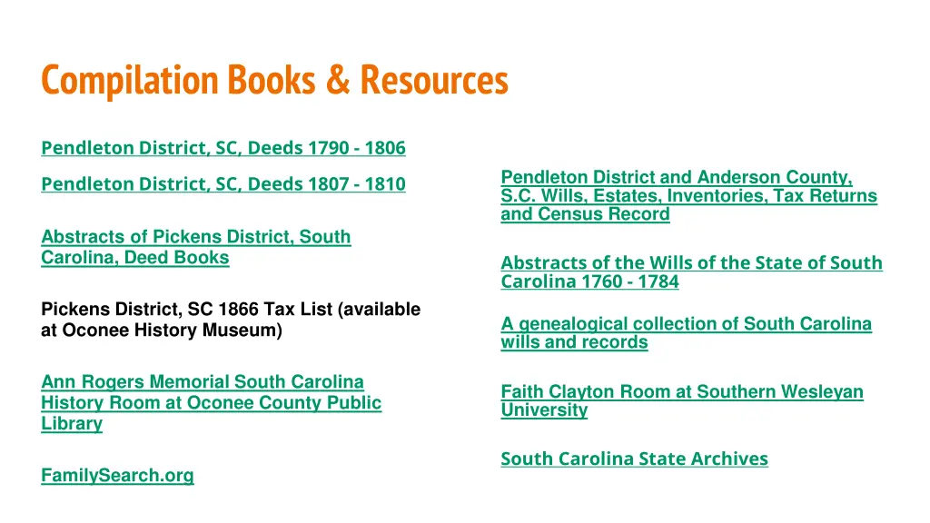 compilation books resources