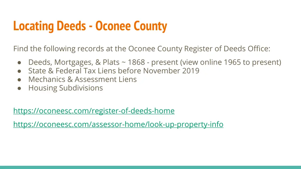 locating deeds oconee county