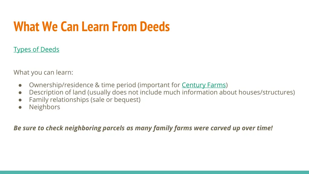 what we can learn from deeds