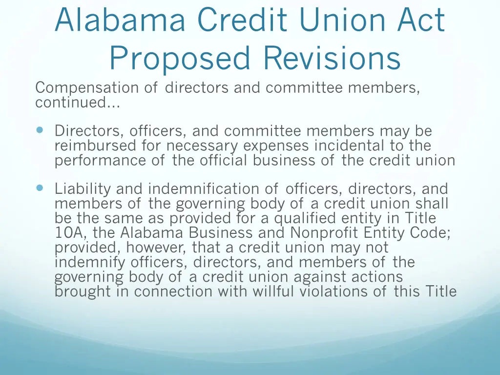 alabama credit union act proposed revisions 3
