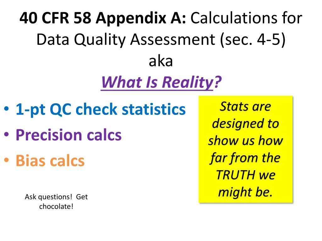 40 cfr 58 appendix a calculations for data