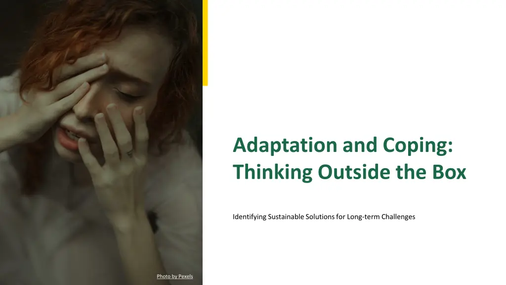 adaptation and coping thinking outside the box