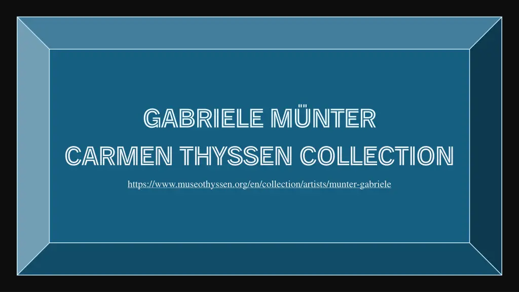 gabriele m nter carmen thyssen collection